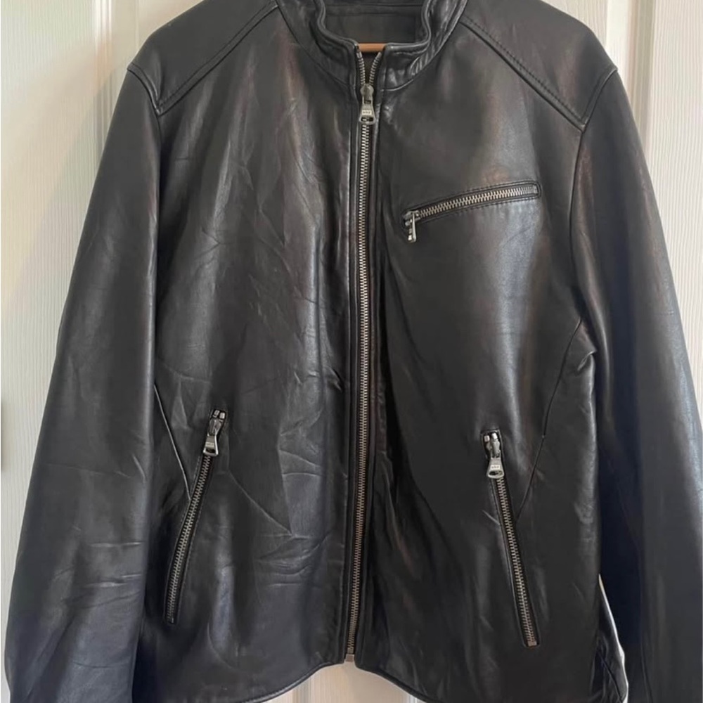 Marc New York Black Lightweight Shirt Jacket Fitted Design